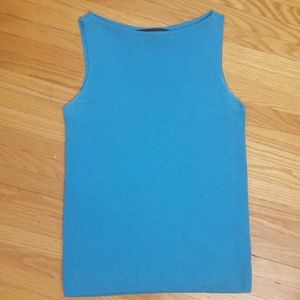 Blue top by Ellen Tracy.